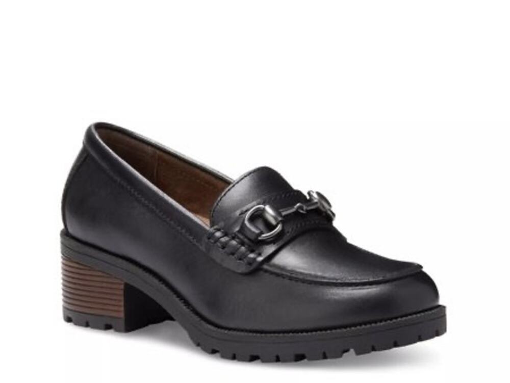 NEW! Eastland Gwen Women's Leather Round Closed Toe Loafers Size 9.5 Black